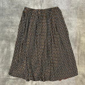 Retro Alice blue Y2k multicolored maxi skirt